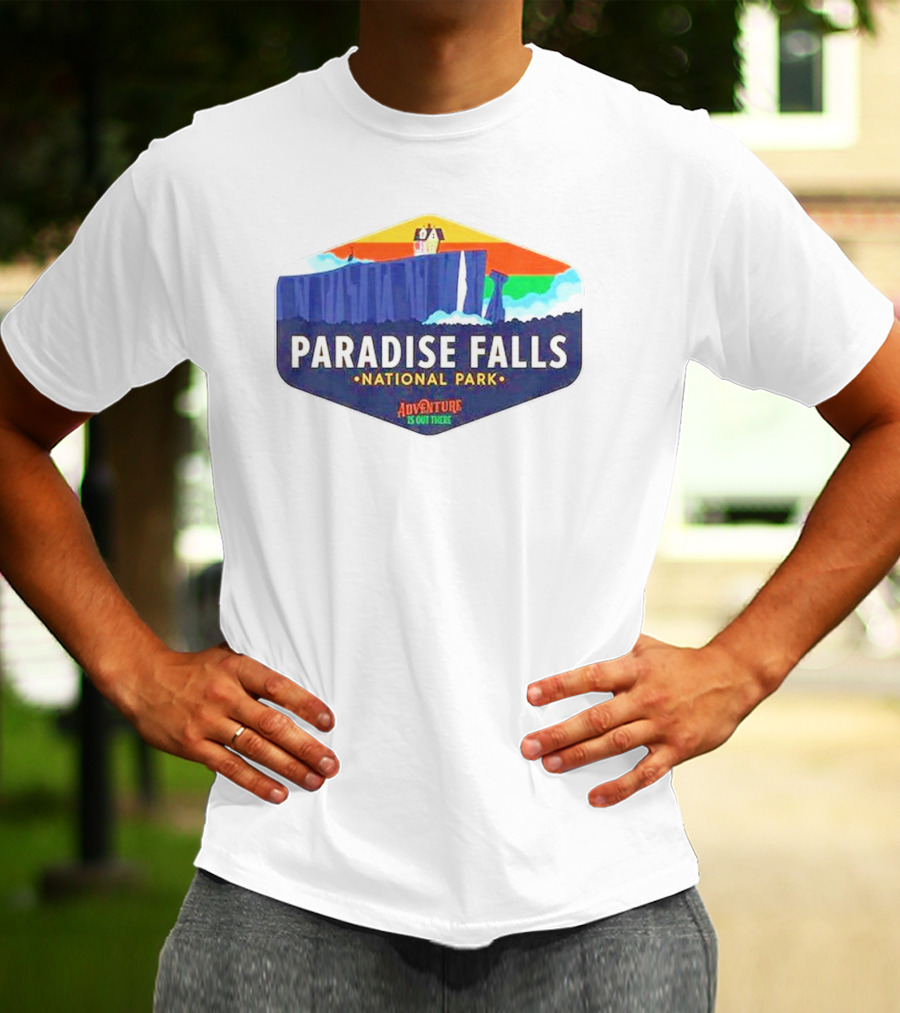 Paradise Falls National Park Adventure Is Out There T-Shirt