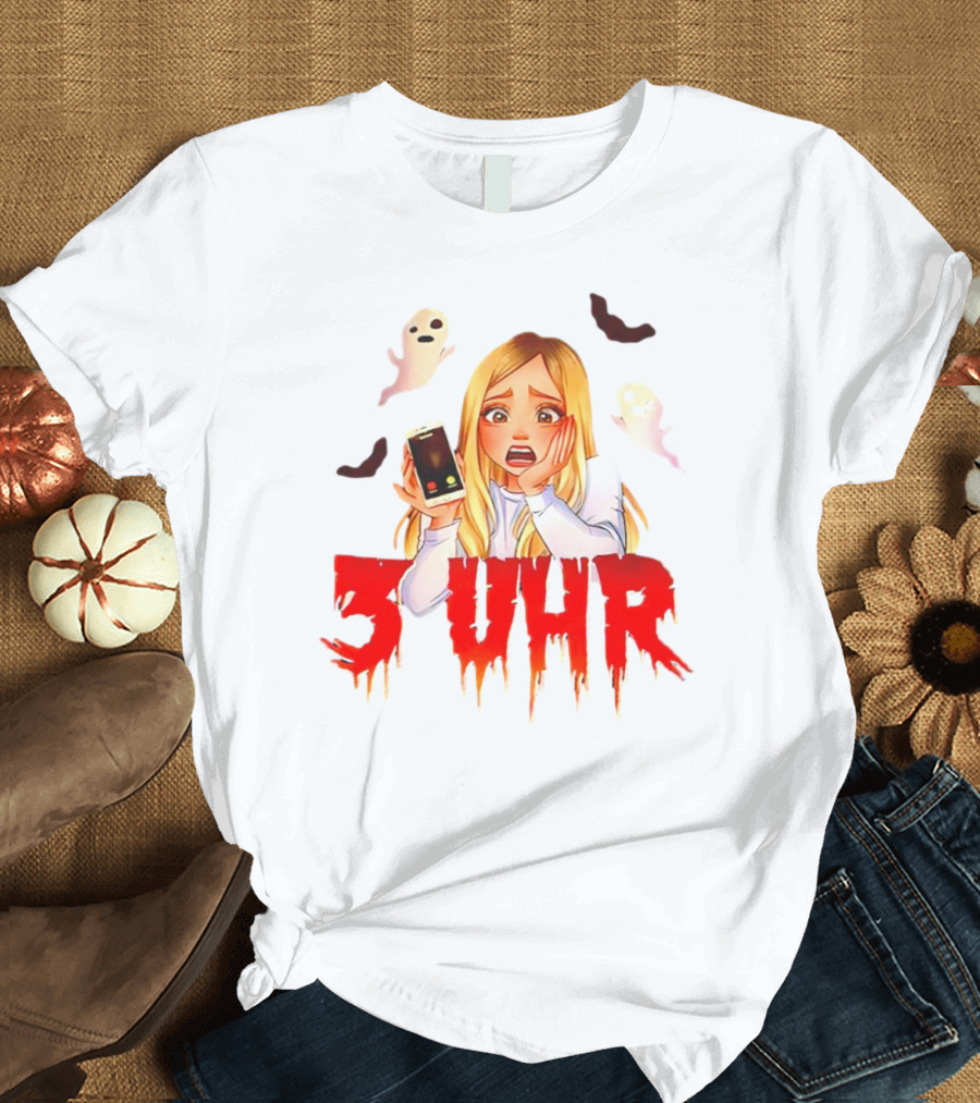 Rebekah Wing 3 Uhr Scary Ghost Reaction T-Shirt