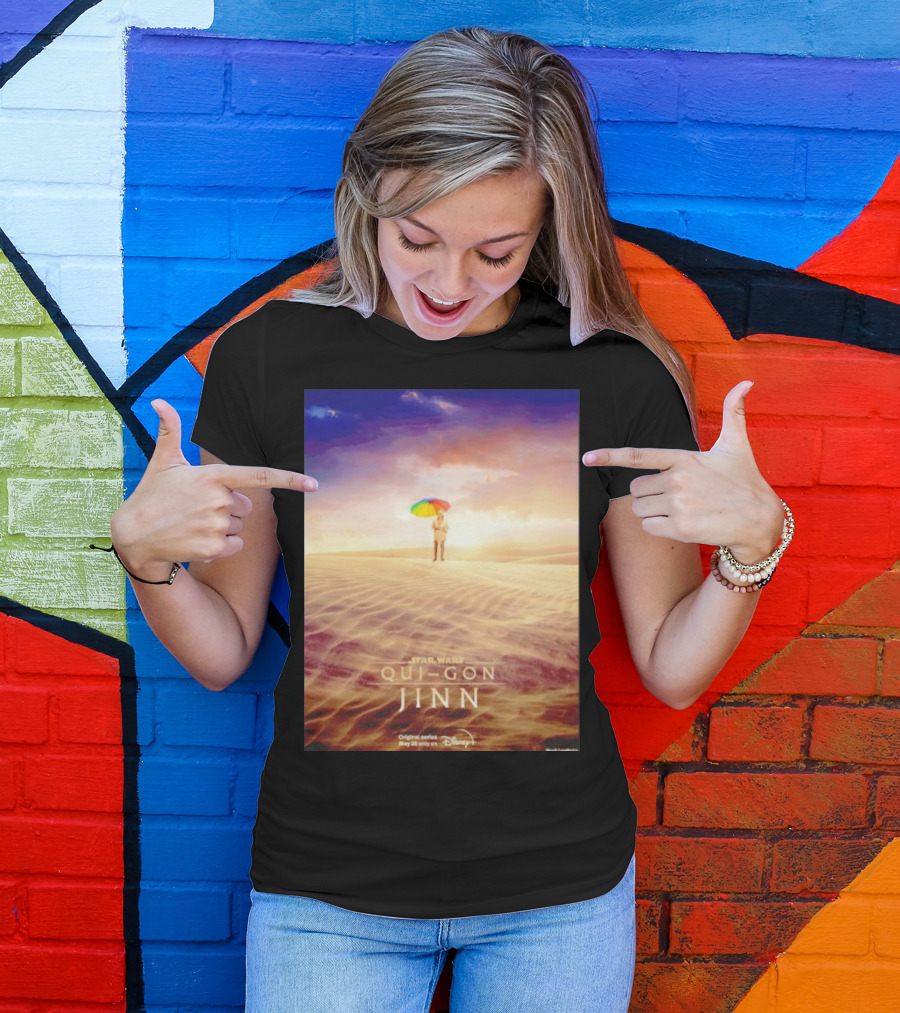 Star Wars Qui-Gon Jinn Desert Scene Disney Plus Series T-Shirt