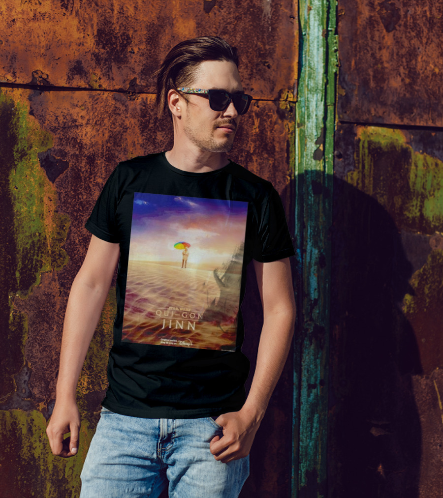 Star Wars Qui-Gon Jinn Desert Scene Disney Plus Series T-Shirt