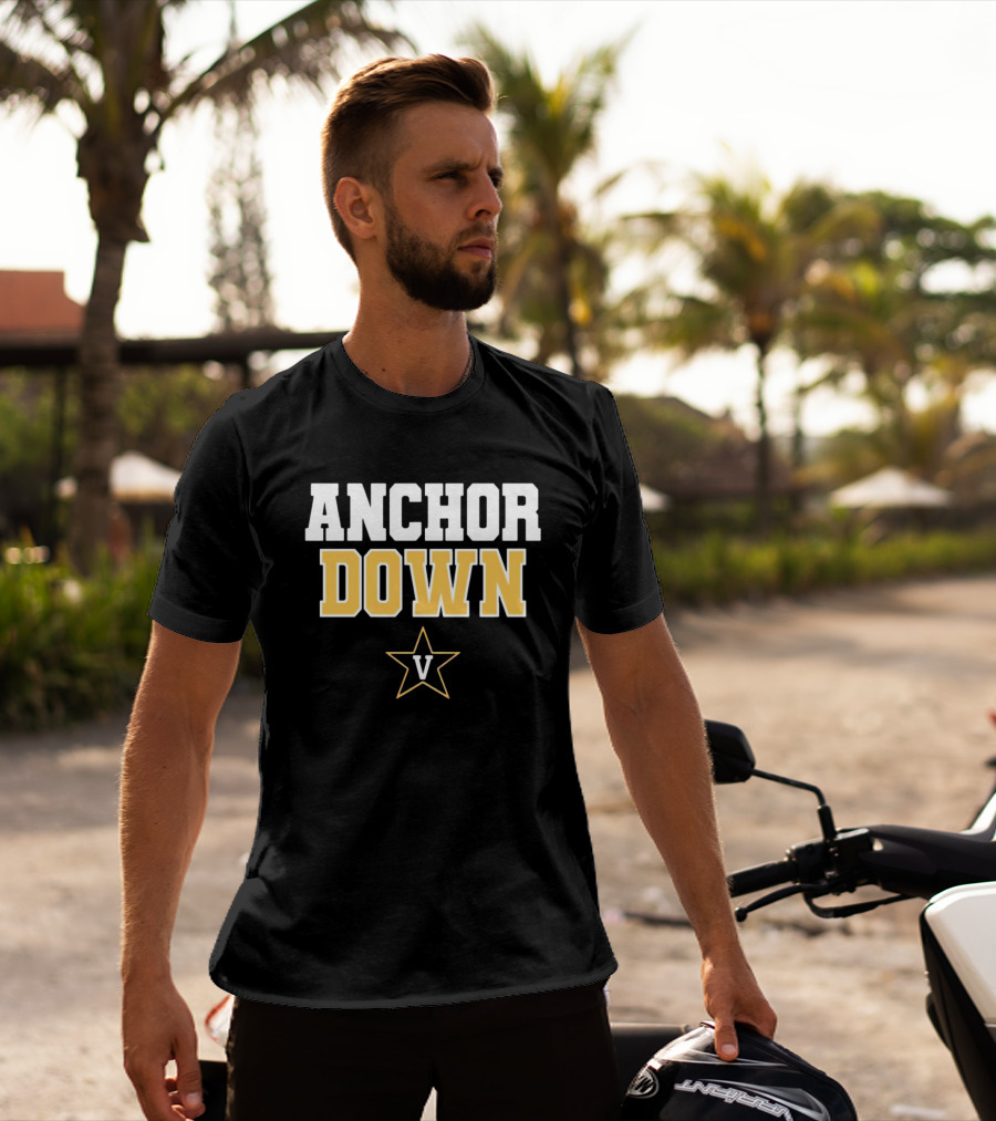 Vanderbilt Baseball Anchor Down Star V T-Shirt