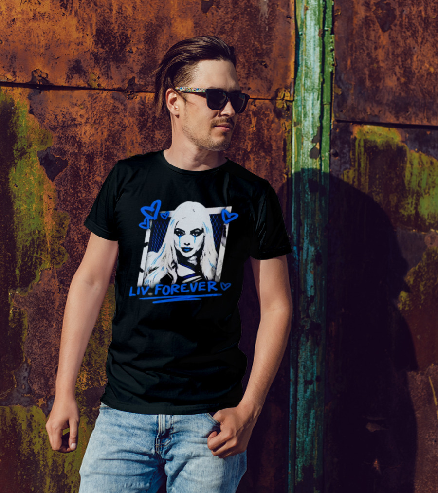 Liv Forever Crying Hearts Bayley Wearing A Liv Morgan T-Shirt