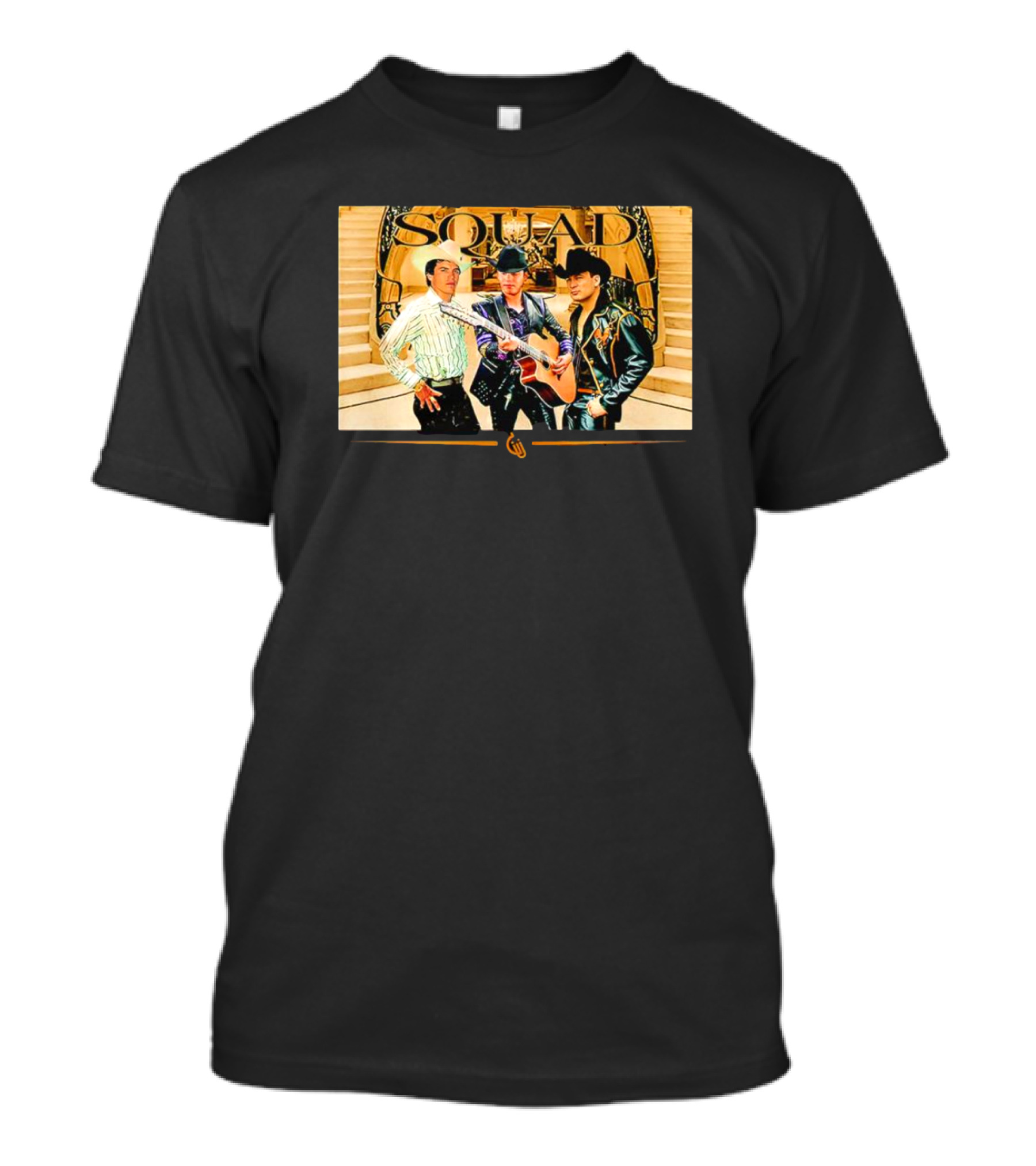 Guariz Squad Trio With Guitars And Staircase Background T-Shirt