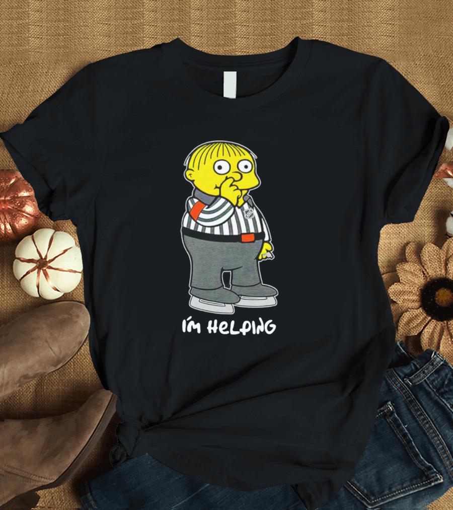 Ralph Wiggum I'm Helping The Simpsons NHL Referee T-Shirt