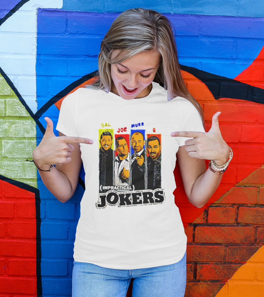 Impractical Jokers Sal Joe Murr Q Portraits T-Shirt