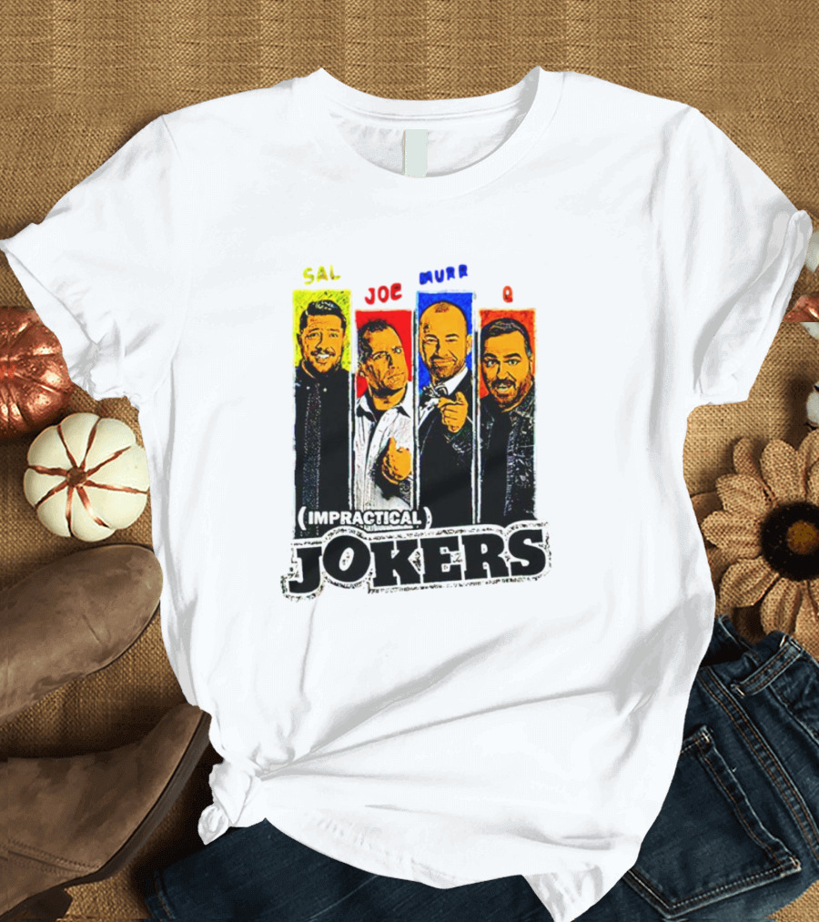 Impractical Jokers Sal Joe Murr Q Portraits T-Shirt