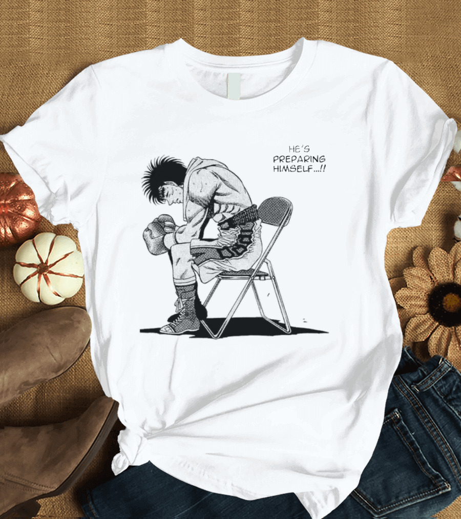 Ippo Makunouchi Preparing Mentally In Boxing Gear T-Shirt