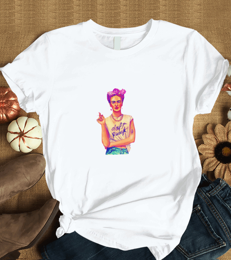 Jorge R. Gutierrez Frida Kahlo Daft Punk T-Shirt