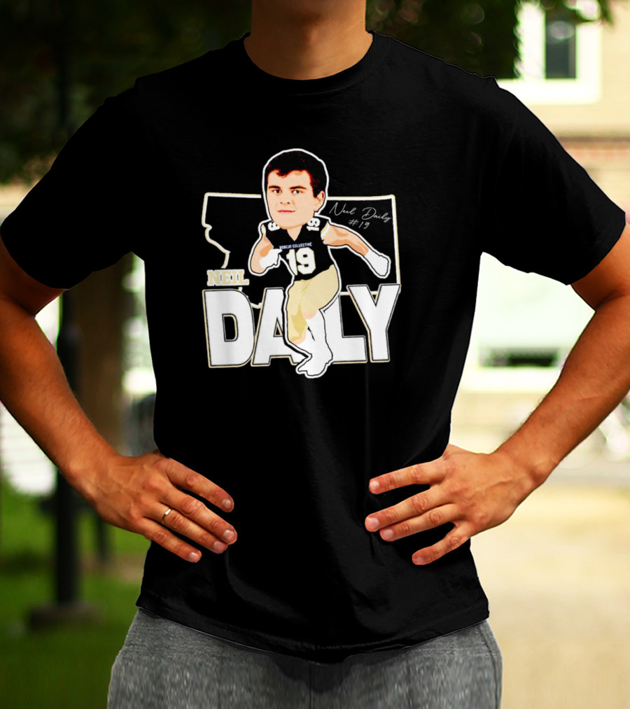 Neil Daily Noah Collective #19 Football Cartoon T-Shirt
