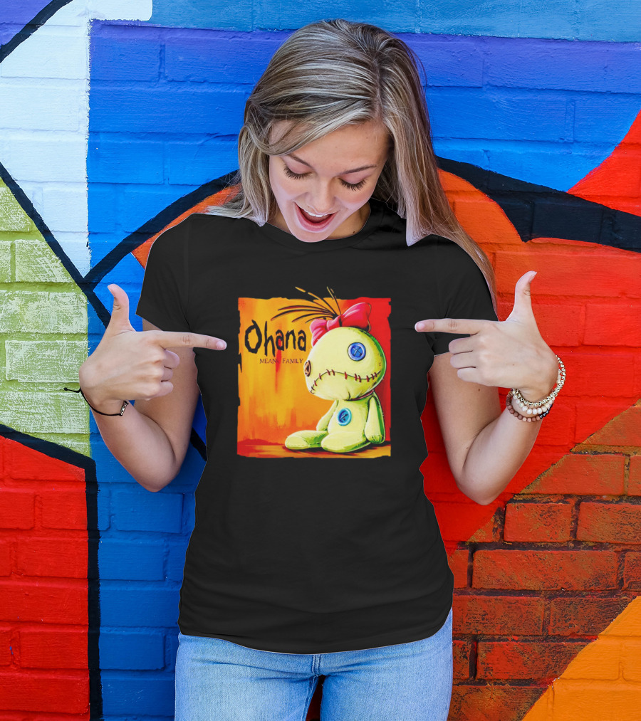 Ohana Means Family Scrump Stitch Doll T-Shirt