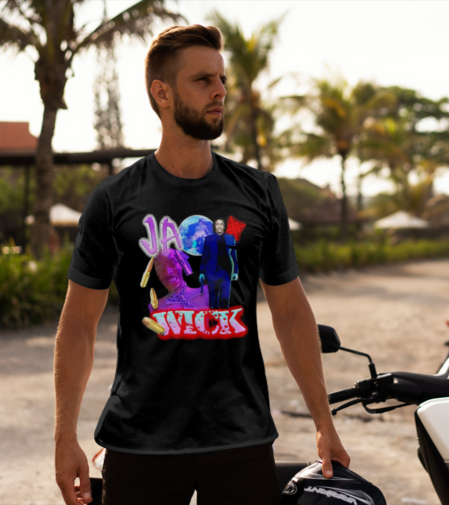 Ja Wick Bullet Portraits Action Concept T-Shirt