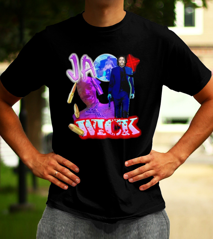 Ja Wick Bullet Portraits Action Concept T-Shirt