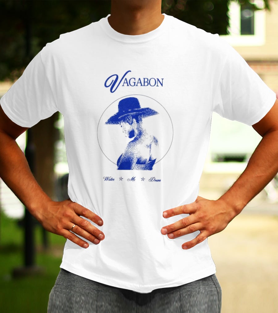 Vagabon Water Me Down Blue Silhouette Hat T-Shirt