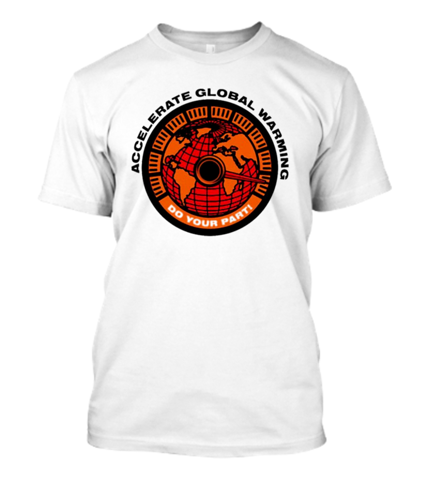 Accelerate Global Warming Do Your Part Earth Speedometer T-Shirt