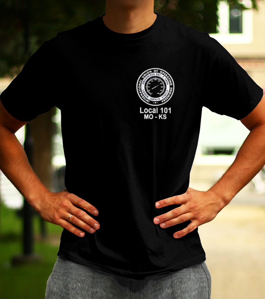 International Union Of Operating Engineers Emblem Local 101 MO KS T-Shirt