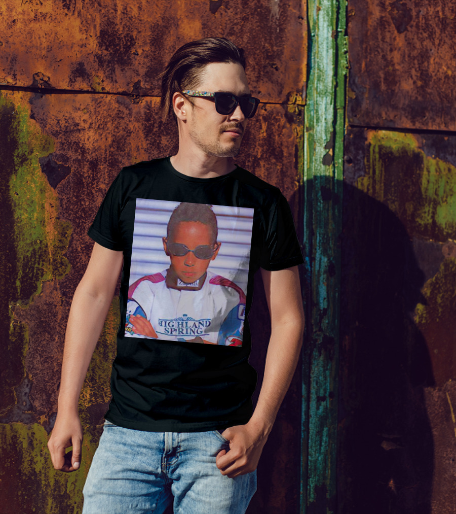 Highland Spring Racing Suit Young Lewis Hamilton T-Shirt