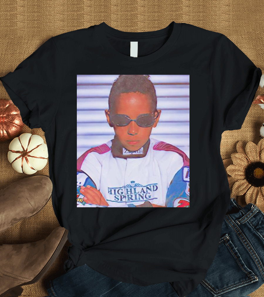Highland Spring Racing Suit Young Lewis Hamilton T-Shirt