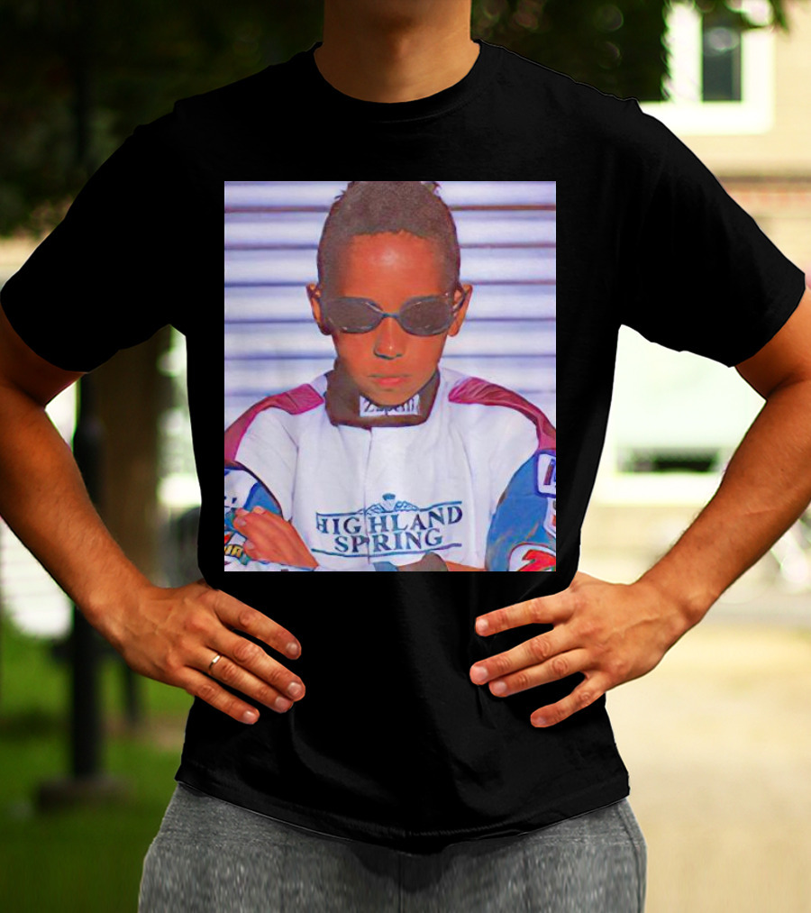 Highland Spring Racing Suit Young Lewis Hamilton T-Shirt