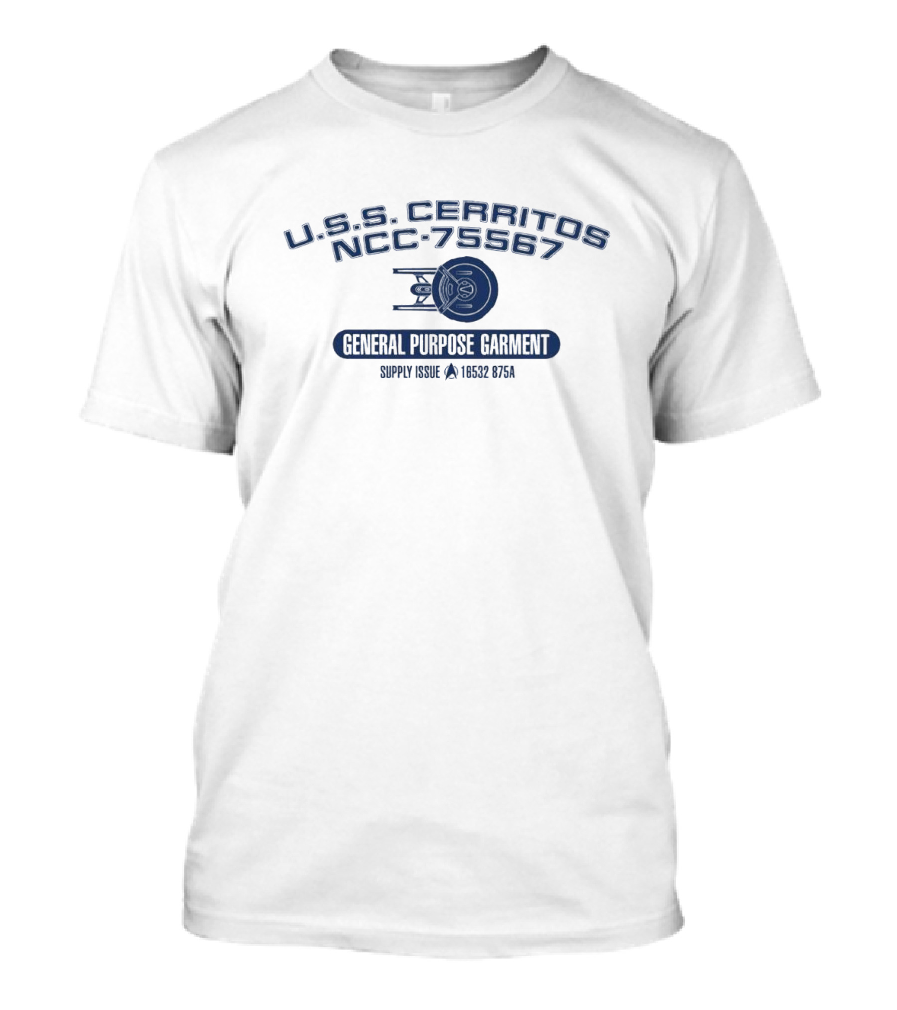 U.S.S. Cerritos NCC-75567 General Purpose Garment Supply Issue 16332 #75A T-Shirt