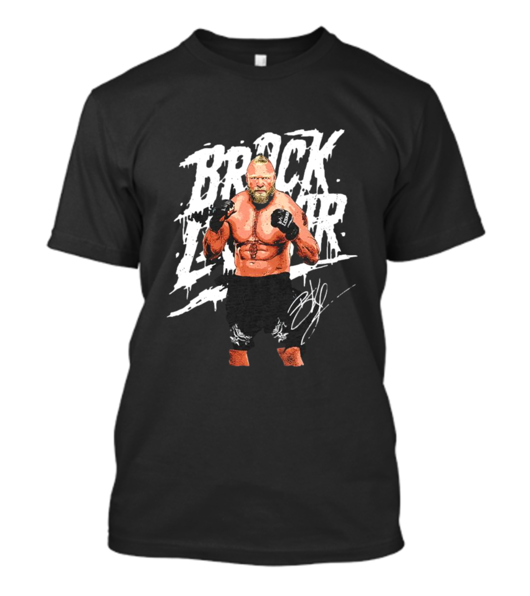 Brock Lesnar Rough Signature MMA Fighter T-Shirt