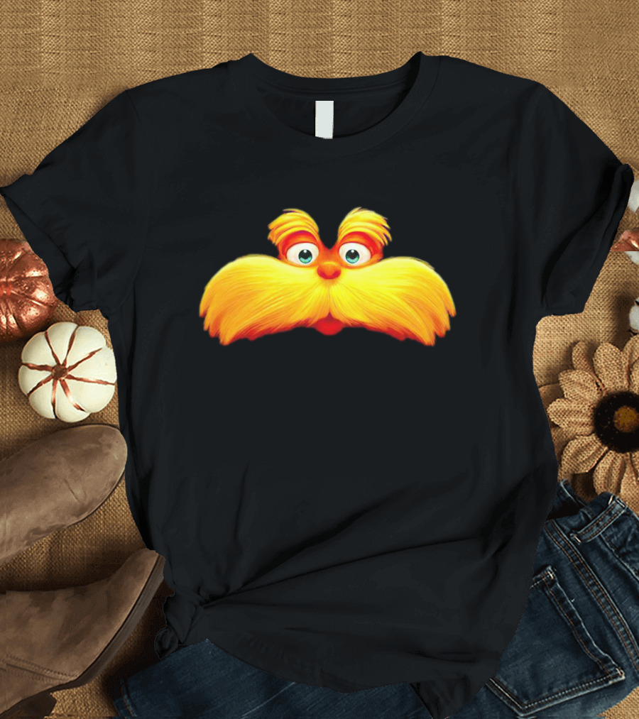 Dr. Seuss The Lorax Mustache Icon Face T-Shirt