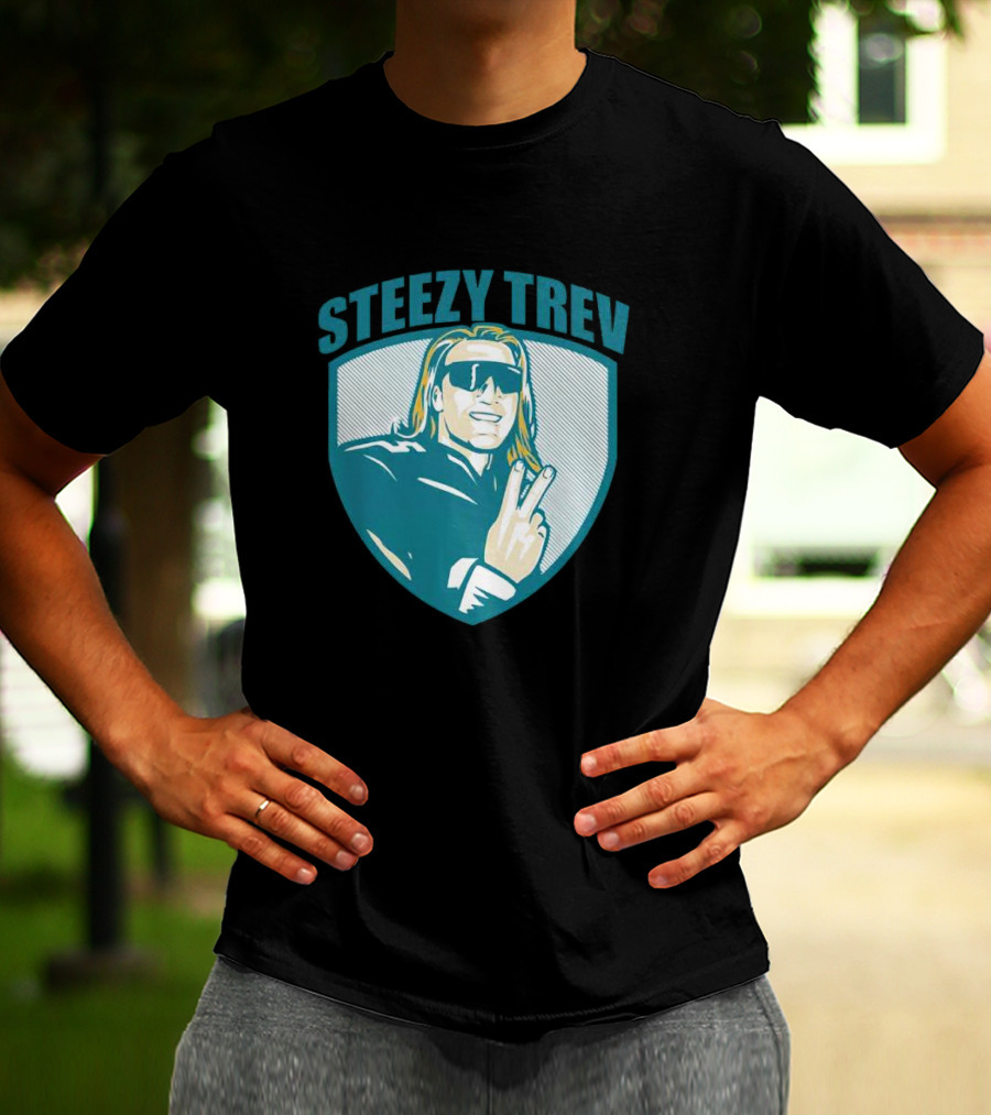 Jacksonville Steezy Trev Trevor Lawrence Peace Sign T-Shirt