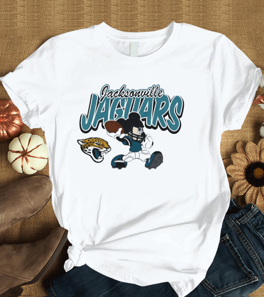 Jacksonville Jaguars Mickey Mouse Football Disney T-Shirt