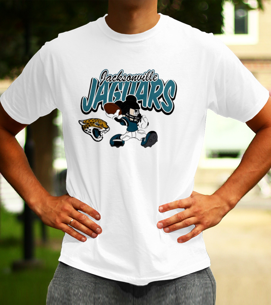Jacksonville Jaguars Mickey Mouse Football Disney T-Shirt