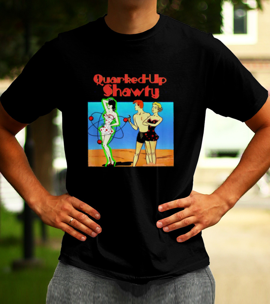 Quarked-Up Shawty Retro Atomic Pin-Up T-Shirt