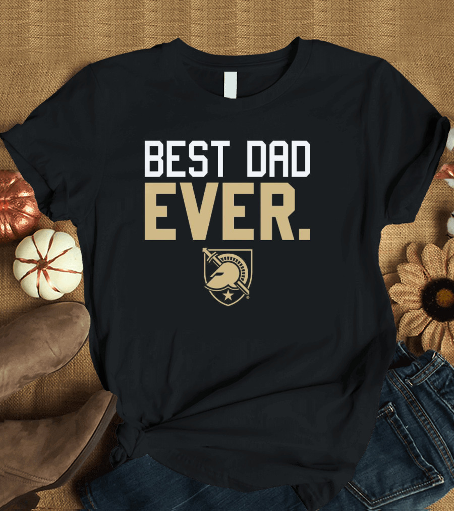 Best Dad Ever Army Black Knights Spartan Helmet T-Shirt