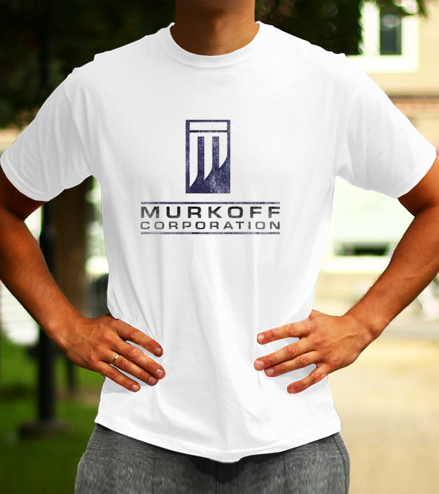 Murkoff Corporation Logo In Blue And Black T-Shirt