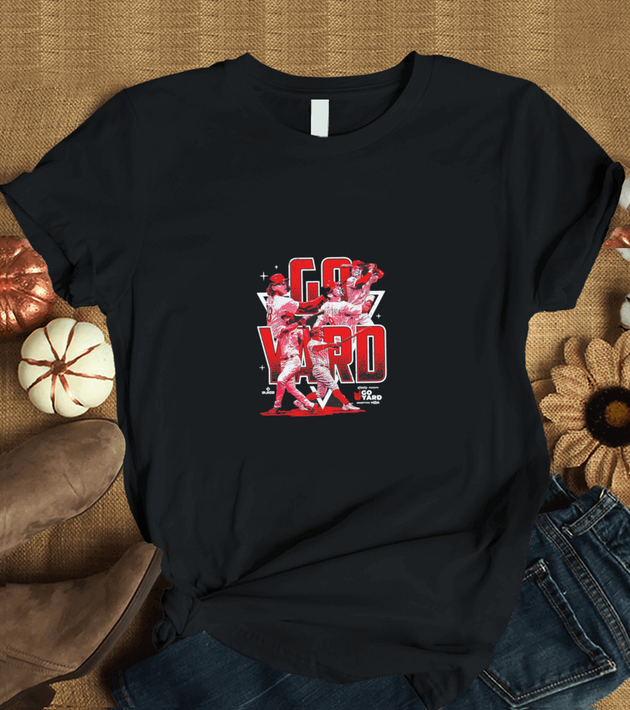 Go Yard Philadelphia Phillies MLB Players Dynamic Action Scene T-Shirt