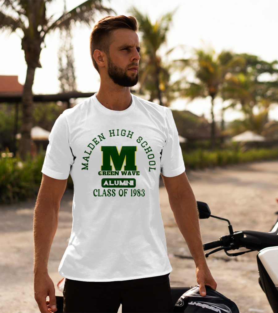 Malden High School Green Wave Alumni M Class Of 1983 T-Shirt
