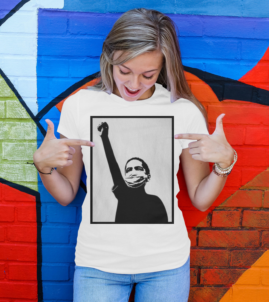 A Million Strong Masked Silhouette Raising Fist T-Shirt