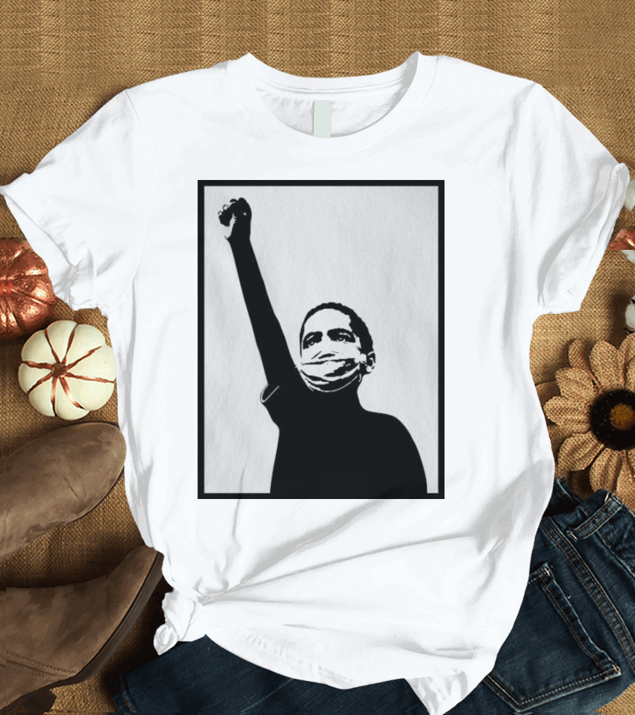 A Million Strong Masked Silhouette Raising Fist T-Shirt