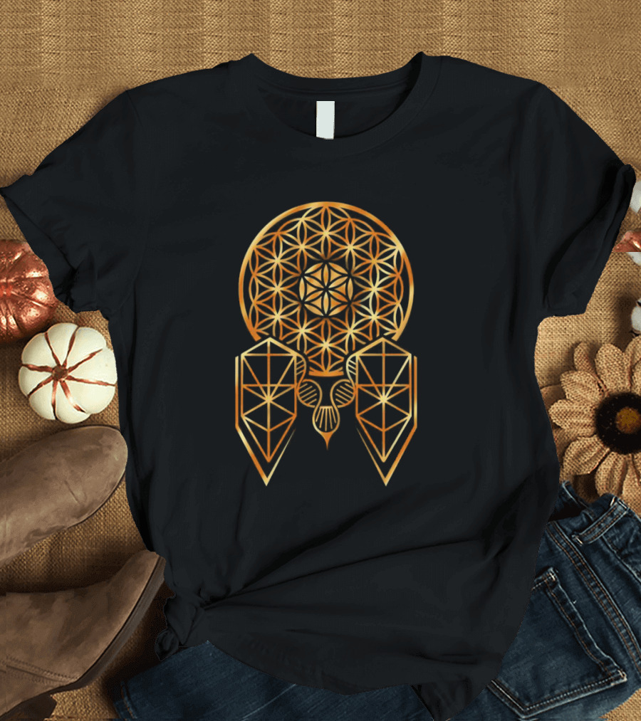 OM Sacred Geometry Flower Of Life Dreamcatcher T-Shirt