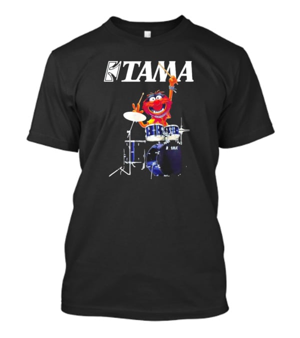 Tama Drums The Muppet Show Animal Playing Drum Set T-Shirt
