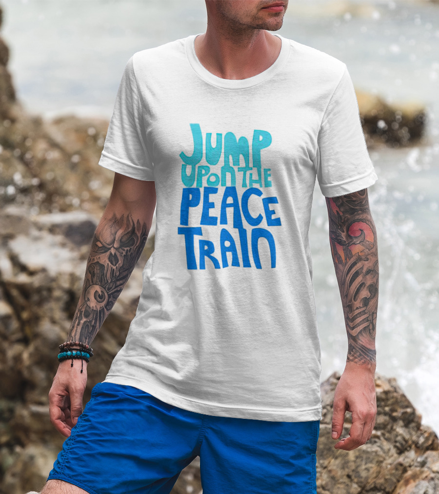 Jump Upon The Peace Train Retro Vibes T-Shirt