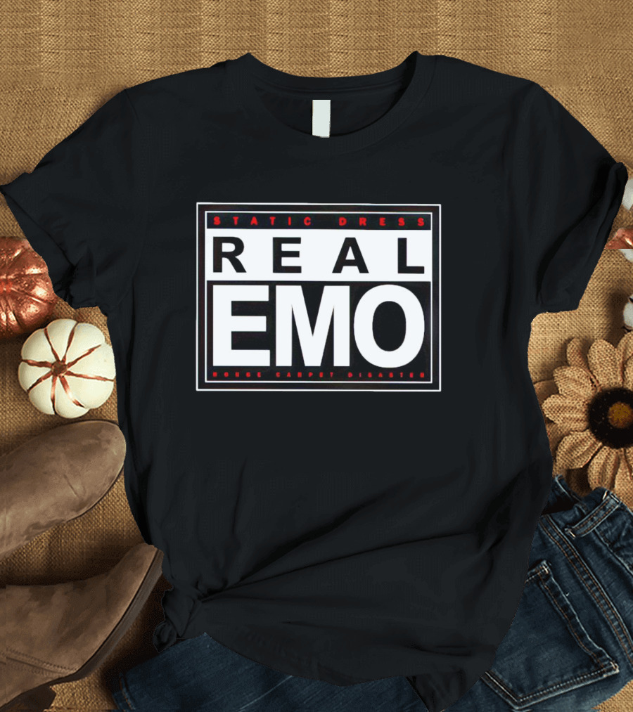 Static Dress Real Emo Rouge Carpet Disaster T-Shirt