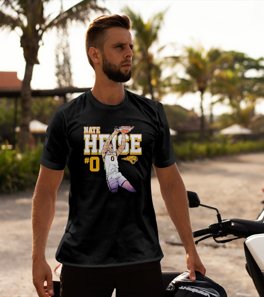 UNI Panthers Basketball Nate Heise Slam Dunk #0 T-Shirt