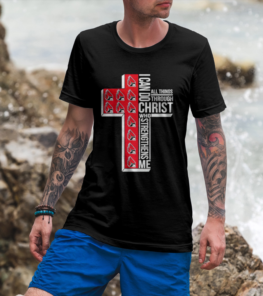 Arizona Cardinals I Can Do All Things Through Christ Who Strengthens Me T-Shirt
