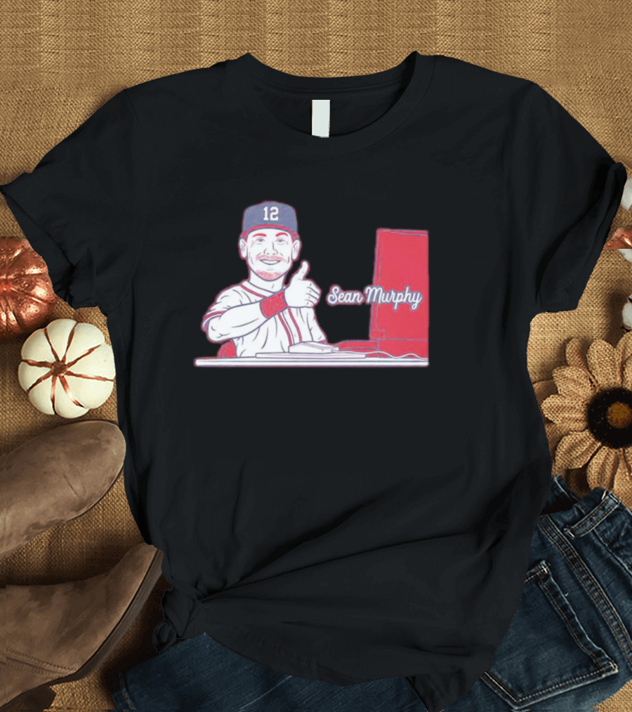 Atlanta Braves 12 Sean Murphy Thumbs Up T-Shirt