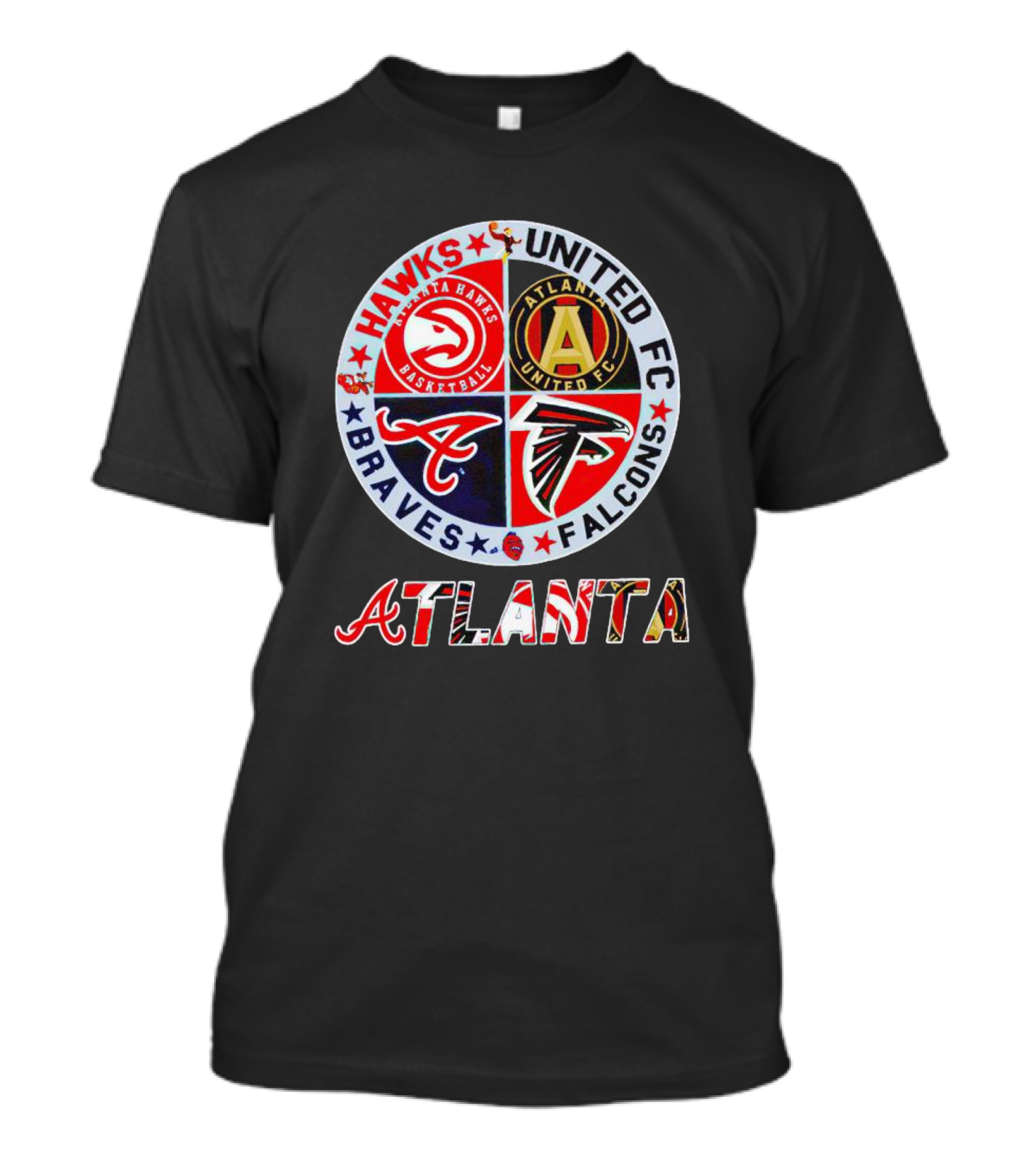 Hawks United FC Braves Falcons Atlanta T-Shirt