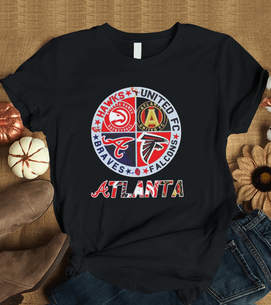 Hawks United FC Braves Falcons Atlanta T-Shirt