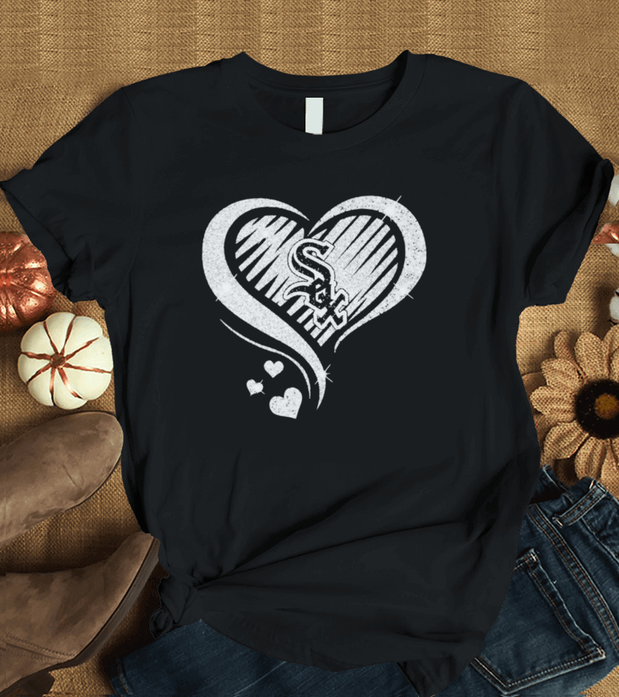 Chicago White Sox Heart Diamond T-Shirt