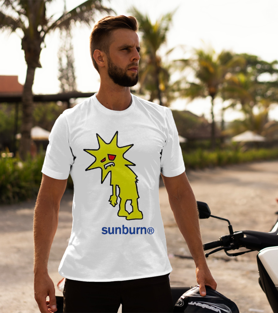Dominic Fike Sunburn Yellow Sad Character T-Shirt