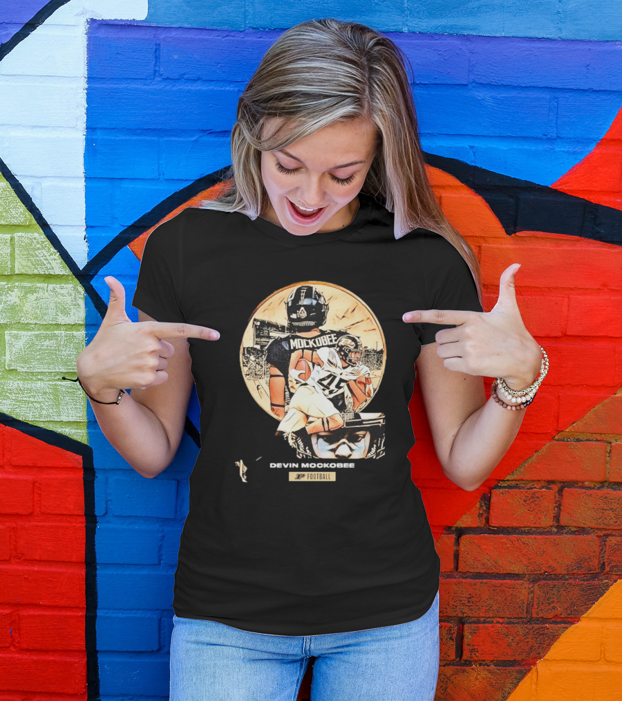 Purdue Football Devin Mockobee Collage With Player T-Shirt