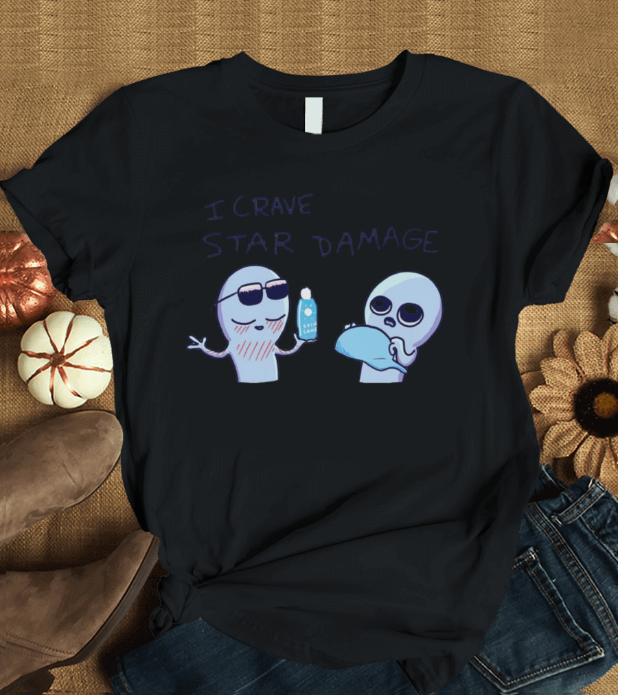 Strange Planet I Crave Star Damage Sunscreen Scene T-Shirt