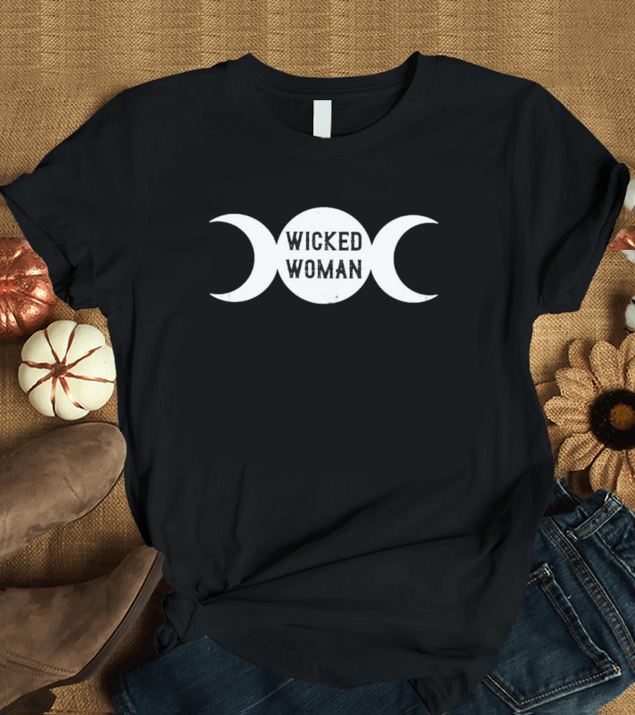 Wicked Woman Triple Moon Goddess T-Shirt