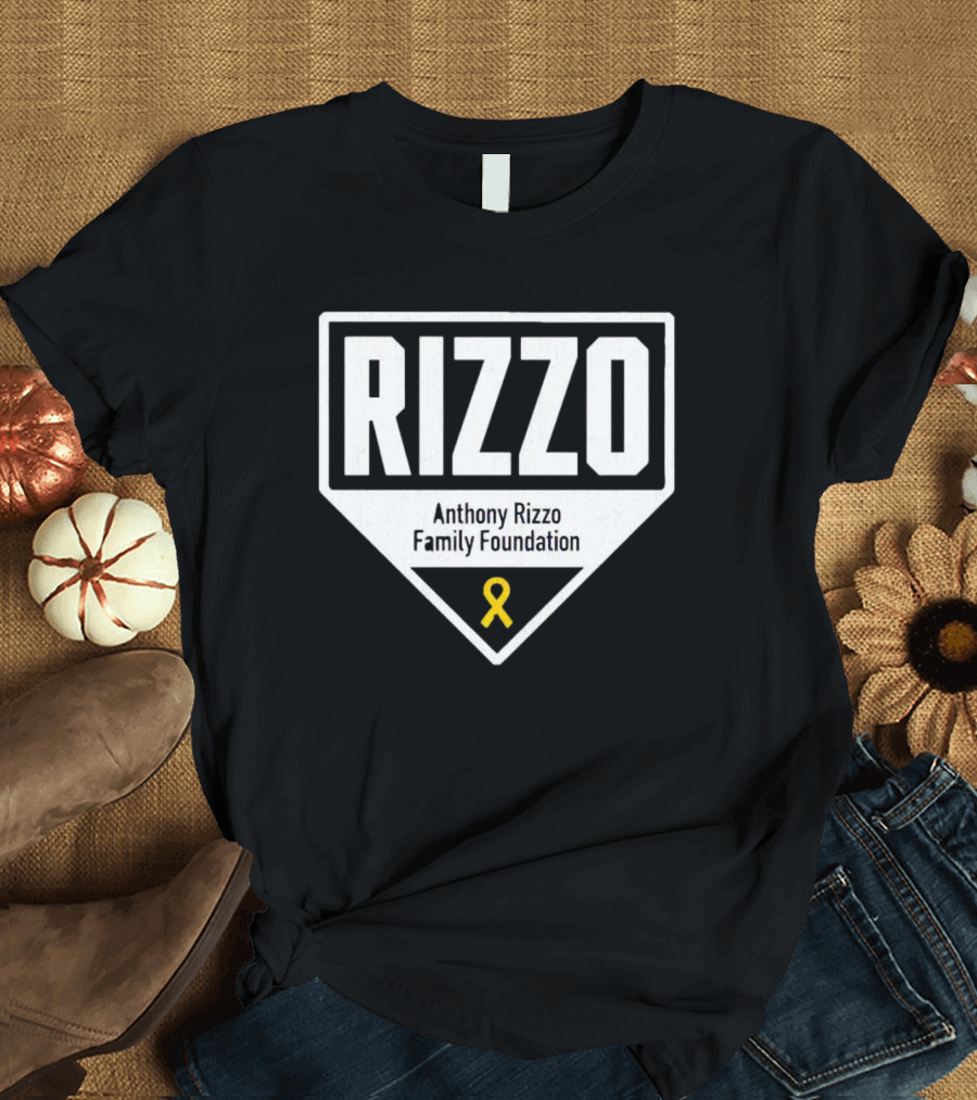 Rizzo Anthony Rizzo Family Foundation Yellow Ribbon Home Plate T-Shirt